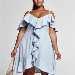 SRV X FTF Hi Lo Ruffle Dress